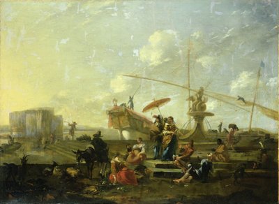The Old Port of Genoa by Nicolaes Pietersz. Berchem